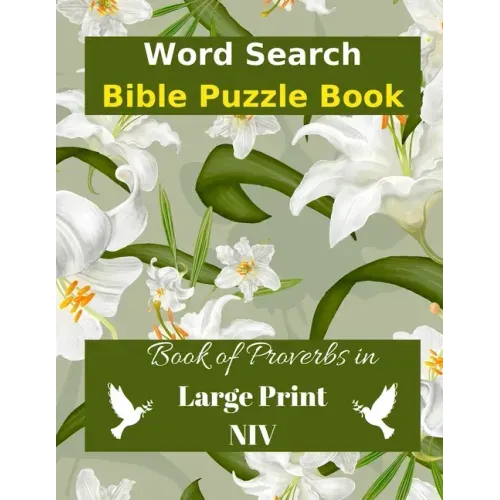 Word Search Bible Puzzle: Book of Proverbs Book in Large Print