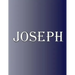 Joseph: 100 Pages 8.5" X 11" Personalized Name on Notebook College Ruled Line Paper