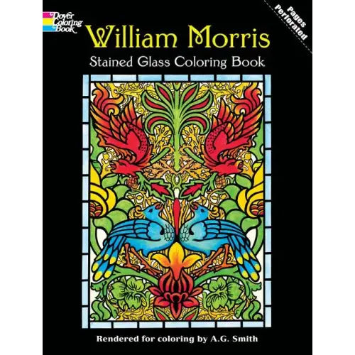 William Morris Stained Glass Coloring Book