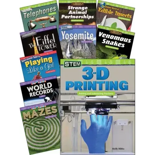 Fractions, Decimals, and Measurement for Fourth Grade, 10-Book Set