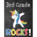 3rd Grade Rocks!: Funny Back To School notebook, Gift For Girls and Boys,109 College Ruled Line Paper, Cute School Notebook, School Composition Notebo