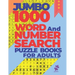 Jumbo 1000 Word And Number Search Puzzle Books For Adults: 500 Word Search Puzzles and 500 Number Search Puzzles