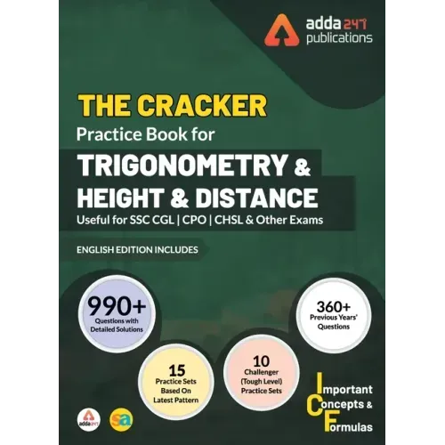 The Cracker Practice Book for Trigonometry and Height & Distance (In English Printed Edition)