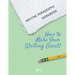 Writing Paragraphs Workbook: How to Make Your Writing Great!