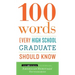 100 Words Every High School Graduate Should Know