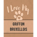 I Love My Griffon Bruxellois: For the Pet You Love, Track Vet, Health, Medical, Vaccinations and More in this Book