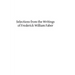 Selections from the Writings of Frederick William Faber