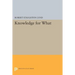 Knowledge for What: The Place of Social Science in American Culture