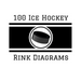 100 Ice Hockey Rink Diagrams: 100 Full Page Ice Hockey Diagrams for Coaches and Players