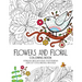 Flower and Floral: Fashion inspired Adult Coloring Book Sketchbook for Artists, Designers, and Doodlers