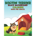 Boston Terrier Black background Coloring Book For Adults