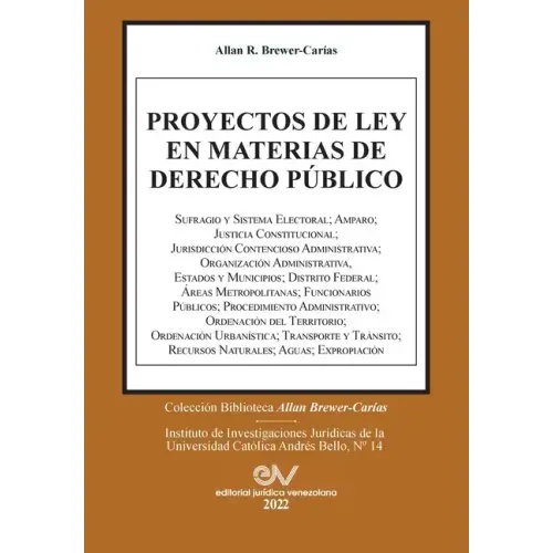 Proyectos de Ley En Materias de Derecho Público (1965-2011).