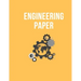 Engineering Paper: BookFactory Professional Engineering Notebook - 140 Pages, great design and nice yellow cover