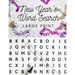 New Year's Word Search: Large Print Word Search All About New Year's
