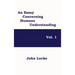 An Essay Concerning Humane Understanding, Vol. 1