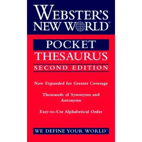 Webster's New World Pocket Thesaurus, Second Edition
