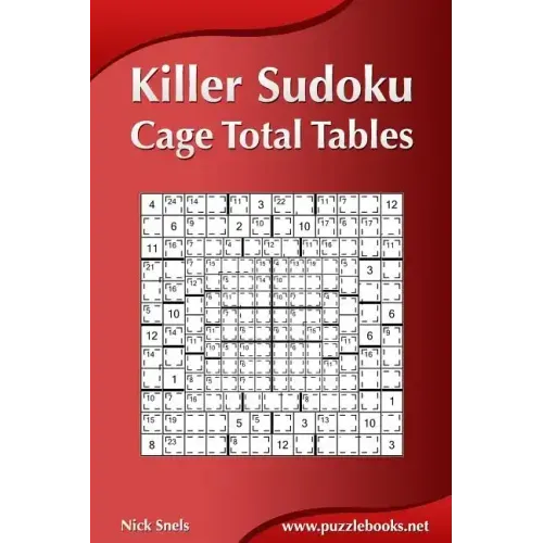 Killer Sudoku - Cage Total Tables