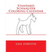 Standard Schnauzer Coloring Calendar