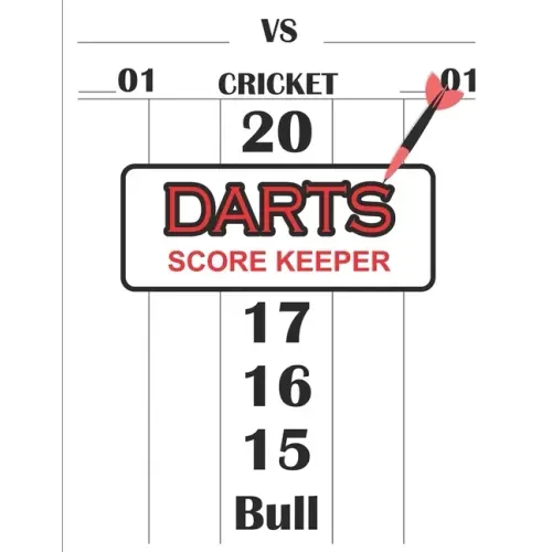 Dart Score Keeper: 100 Darts Score Sheets, Darts Game, Dart Score Pad, Score Keeper Notebook