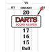Dart Score Keeper: 100 Darts Score Sheets, Darts Game, Dart Score Pad, Score Keeper Notebook