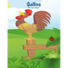 Gallos libro para colorear