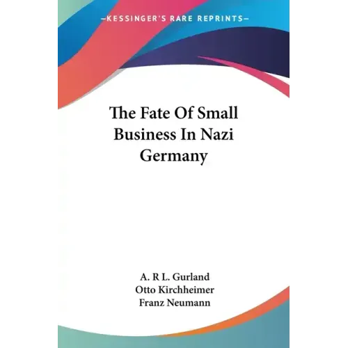 The Fate Of Small Business In Nazi Germany