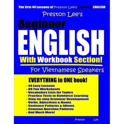 Preston Lee's Beginner English With Workbook Section For Vietnamese Speakers