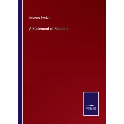 A Statement of Reasons