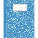 Marbled Composition Notebook: Blue Marble Wide Ruled Paper Subject Book