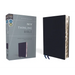 NIV, Thinline Bible, Bonded Leather, Navy, Indexed, Red Letter Edition