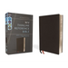 Niv, Thinline Reference Bible (Deep Study at a Portable Size), Genuine Leather, Calfskin, Black, Red Letter, Comfort Print