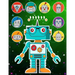 Robots Sticker Album 2 For Boys: 100 Plus Pages For PERMANENT Sticker Collection, Activity Book For Boys - 8.5 by 11