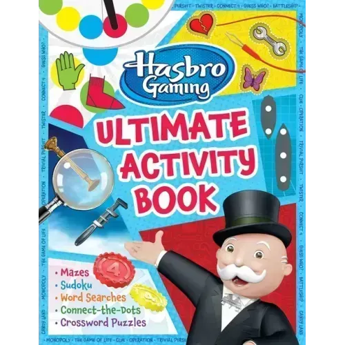 Hasbro Gaming Ultimate Activity Book: (Hasbro Board Games, Kid's Game Books, Kids 8-12, Word Games, Puzzles, Mazes)