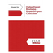 Online Dispute Resolution - Research Papers Collections