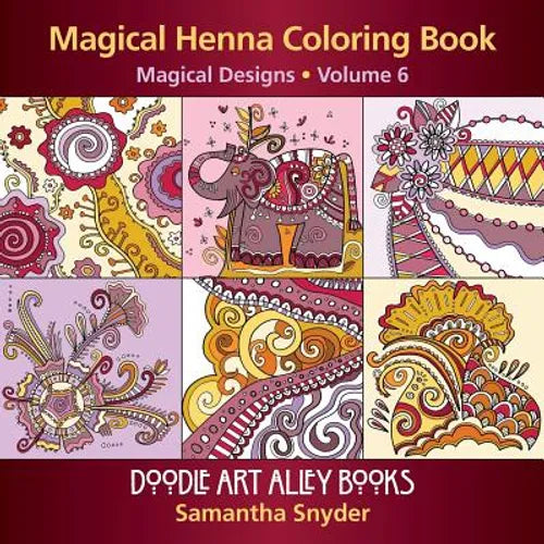 Magical Henna Coloring Book: Magical Designs