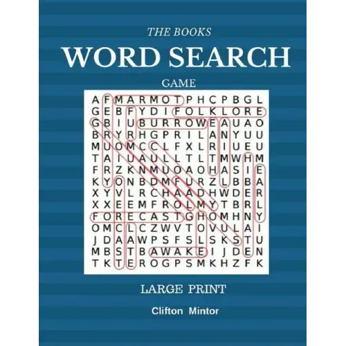 The Books Word Search Game Large Print: Word Search 50 Puzzles Large Print