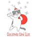 Christmas Card List: Organize and Track Holiday Greetings Sent and Received Cat & Snowflake Theme