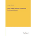 Notes on New Testament Literature and Ecclesiastical History