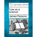 'law as a Science'.