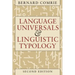 Language Universals and Linguistic Typology: Syntax and Morphology