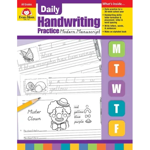 Daily Handwriting Practice: Modern Manuscript, Kindergarten - Grade 6 Teacher Edition