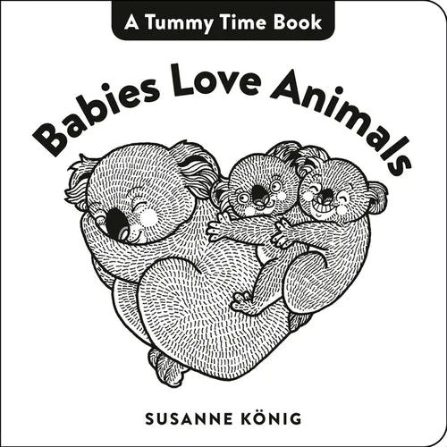 Babies Love Animals: High Contrast Black-And-White Art Throughout