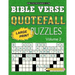 Bible Verse Quotefall Puzzles Vol.2: 60 New large print Bible verse drop quote or Fallen Phrase puzzles