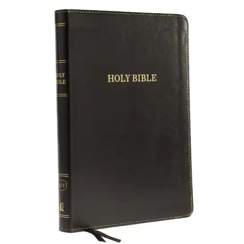 KJV, Thinline Bible, Large Print, Imitation Leather, Black, Indexed, Red Letter Edition