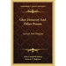 Glen Desseray and Other Poems: Lyrical and Elegiac
