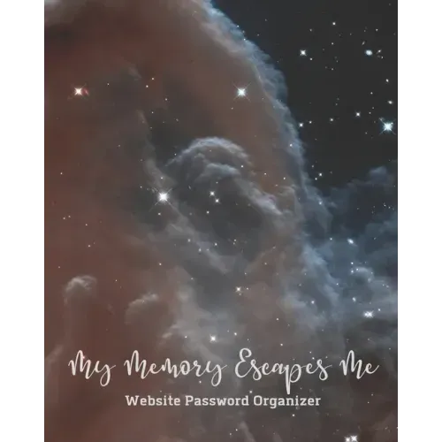 My Memory Escapes Me Website Password Recorder: Hubble Outer Space Horsehead Nebula Night Sky Cover Track Site Login Account Information