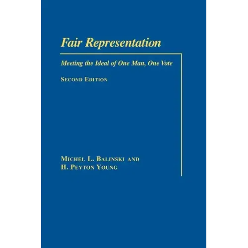Fair Representation: Meeting the Ideal of One Man, One Vote