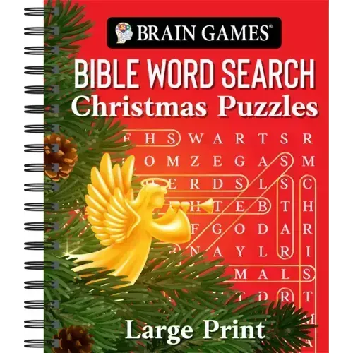 Brain Games - Bible Word Search: Christmas Puzzles - Large Print