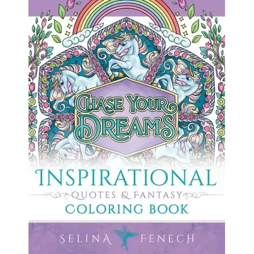 Inspirational Quotes and Fantasy Coloring Book