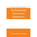The Rhode Island declaration of independence